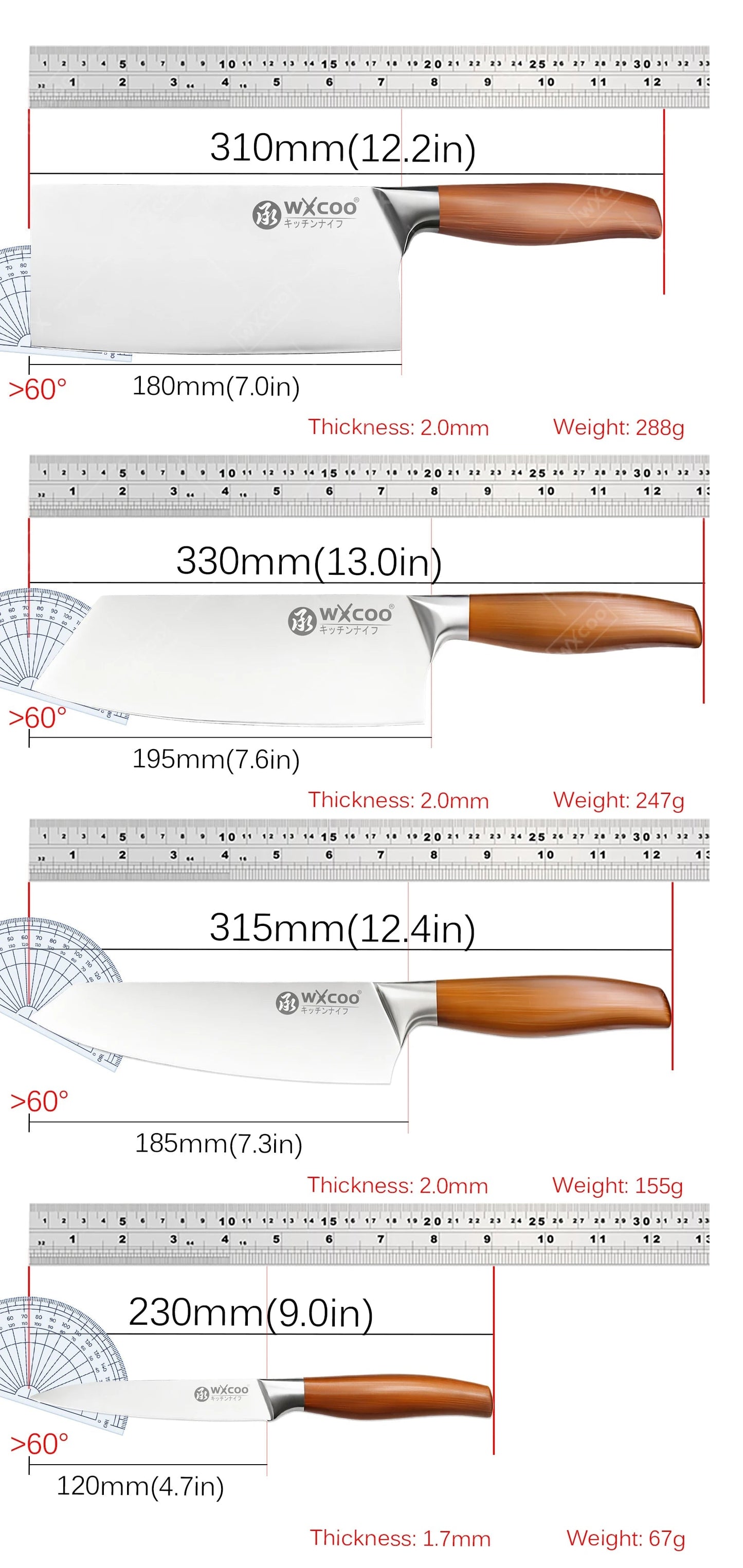 Stainless Steel Kitchen Utility Knife - Durable Fruit Cutting Tool