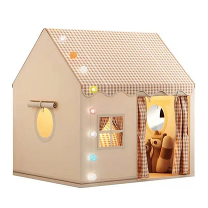Folding Castle Play Tent - Indoor Playhouse for Kids Boys Girls