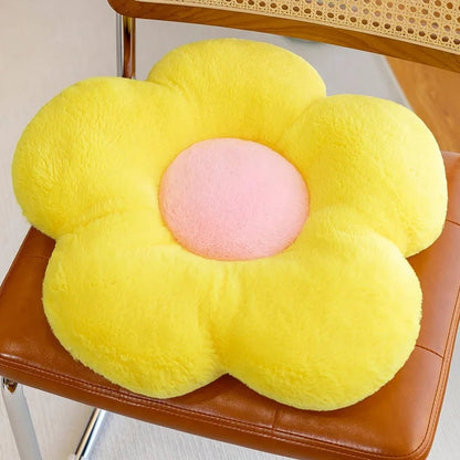Round Thick Soft Nap Cloth Floor Cushion - Winter Chair Pillow
