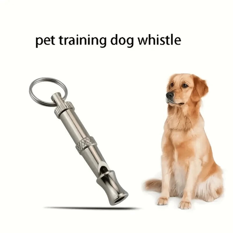 Adjustable Pitch Dog Whistle with Keychain - Professional Training