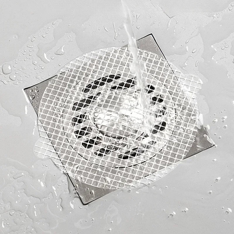10Pcs Disposable Hair Catcher Drain Filter Mesh Strainer Cover