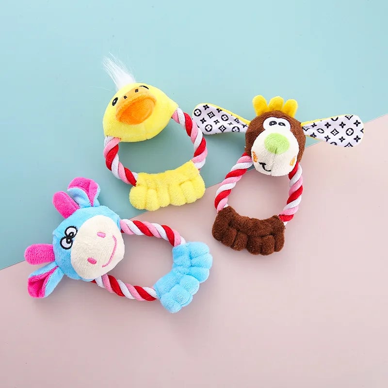 Cotton Rope Pet Toy - Bite Resistant Chew Molar for Dogs & Cats