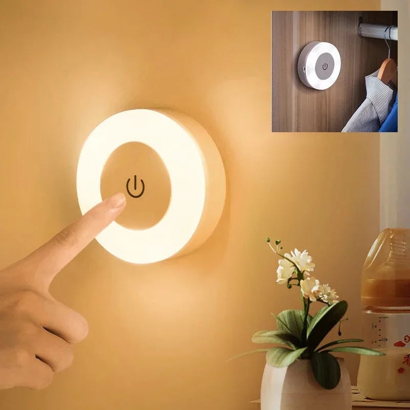 USB Rechargeable LED Night Light - Portable Home Lighting Decor