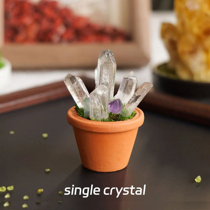Natural Amethyst Quartz Crystal Stones - Healing Gemstones Feng Shui