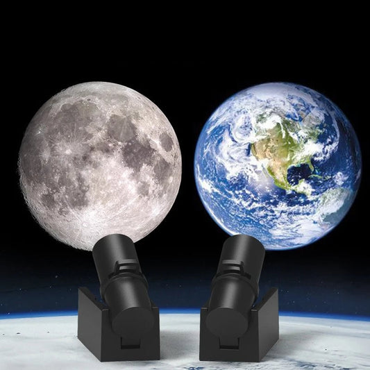 3D Moon Earth Planet Night Light Projection Lamp Bedroom Atmosphere