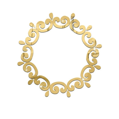 3D Acrylic Mirror Lace Wall Stickers - ECO-Friendly Decor Decals