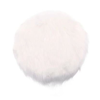 30cm Warm Wool Round Cushion Pad - Anti-Slip Dining Chair Mat