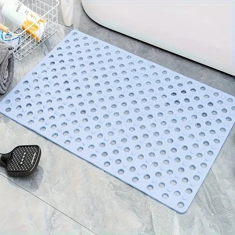 Anti-Slip Shower Mat with Drainage Holes & Massage Points - PVC