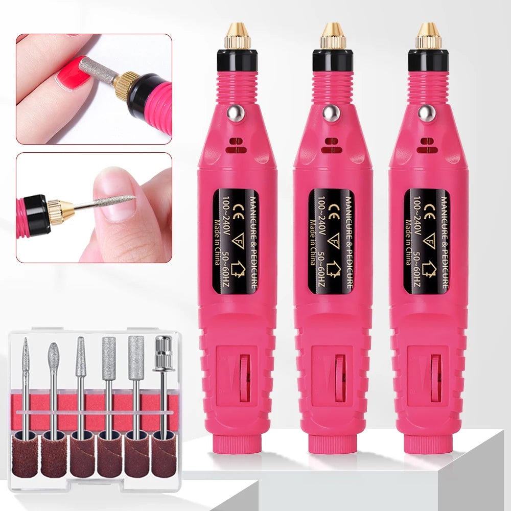 Lulaa Electric Nail Drill 35000RPM Professional Manicure Pedicure Kit