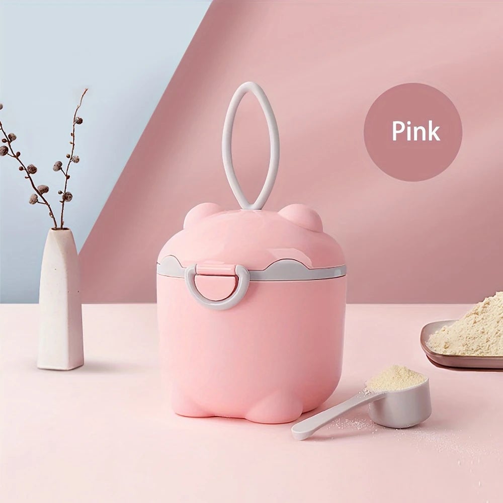 Portable Baby Milk Powder Container with Spoon - Travel Storage Box