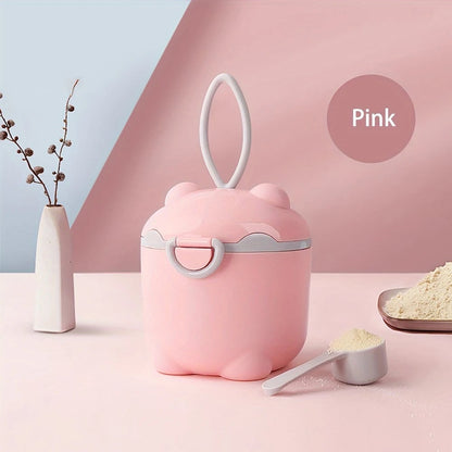 Portable Baby Milk Powder Container with Spoon - Travel Storage Box