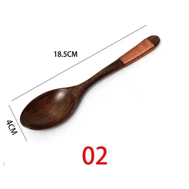 Natural Wooden Cooking Spoons - Multi-Purpose Kitchen Utensil Set