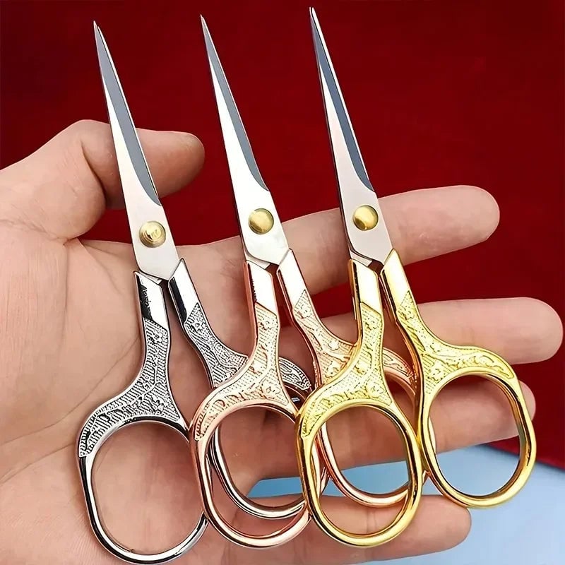 Stainless Steel Retro Embroidery Scissors Professional Tailor Shears