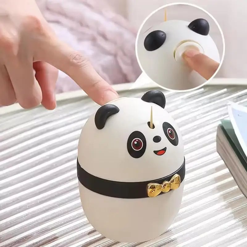 Panda Automatic Toothpick Dispenser - Cute Kitchen Storage Box