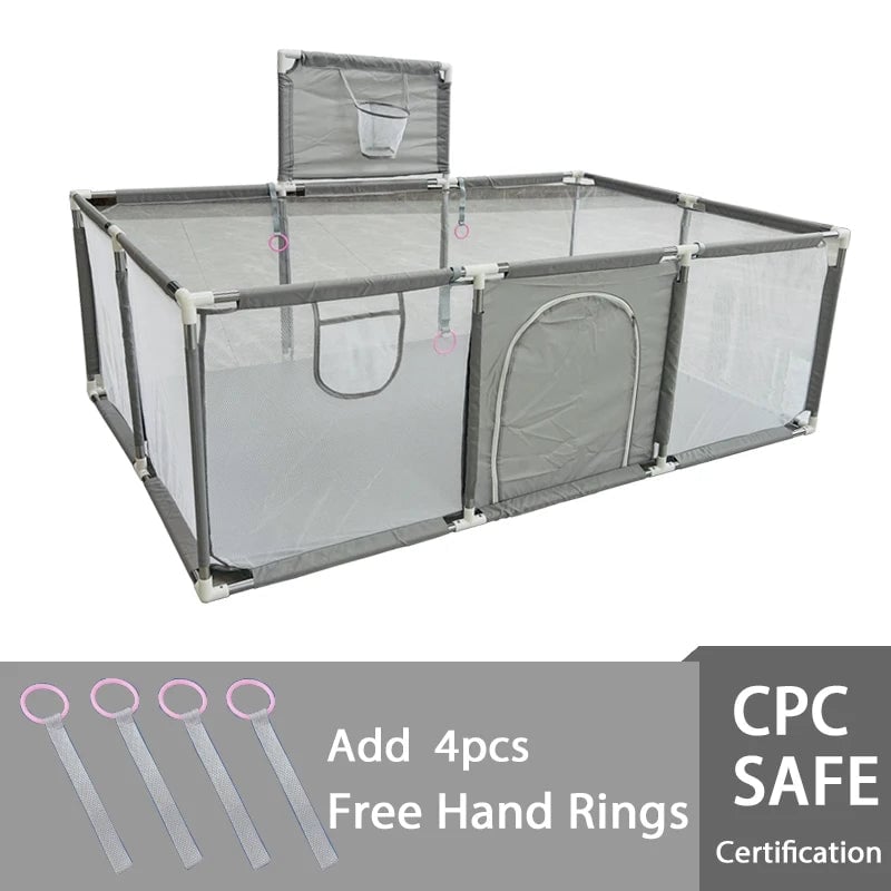 Large Indoor Baby Playpen Safety Barrier Fence Corralito Groundbox