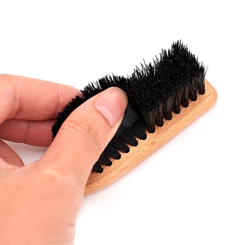 Professional Beard Brush Wooden Handle Soft Bristle Barber Tool