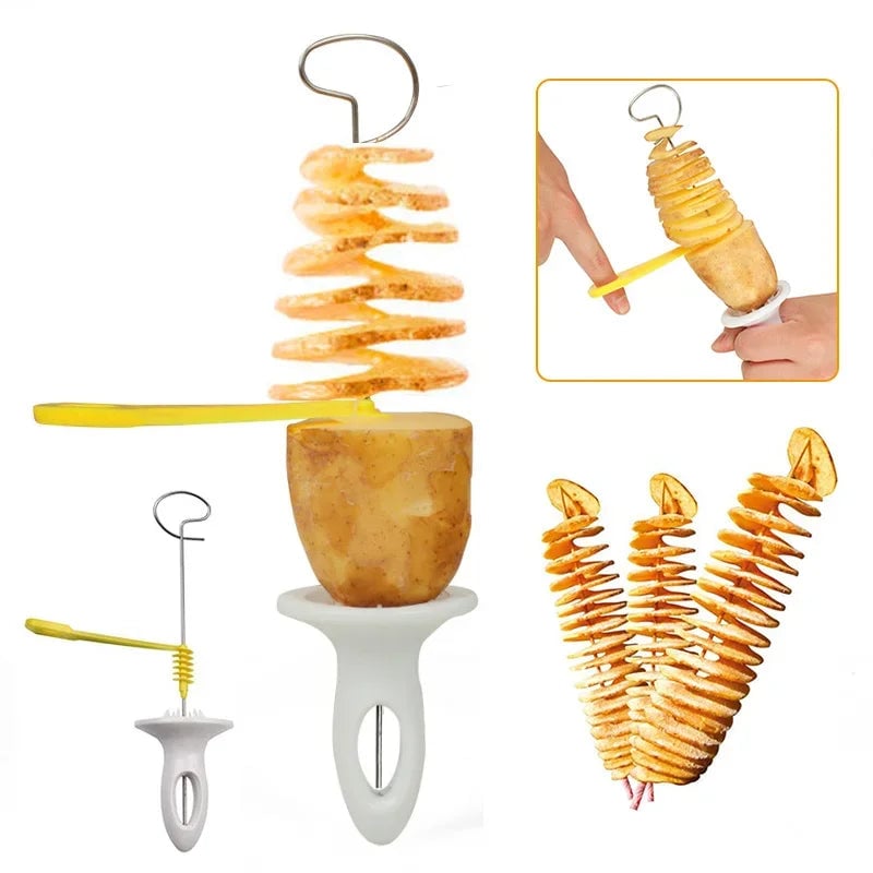 Whirlwind Potato Spiral Cutter - Vegetable Tower Slicer Machine