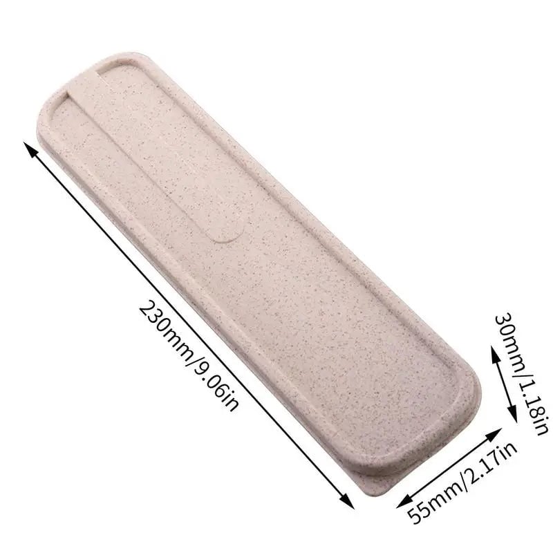 Portable Flip Cover Cutlery Storage Box - Drop Resistant Tableware