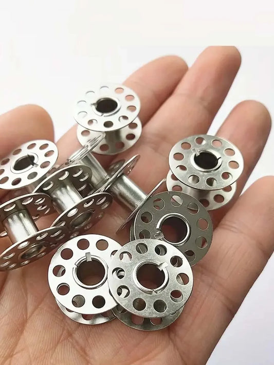 Stainless Steel Sewing Machine Bobbins Metal Pack - Universal Fit