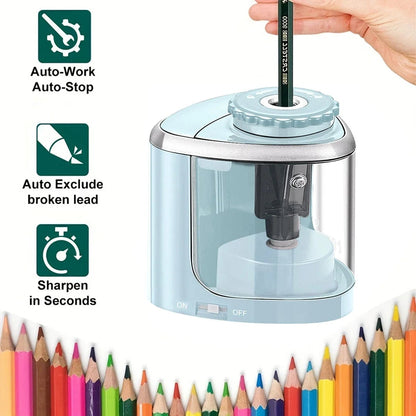 Electric Desktop Pencil Sharpener 6-8mm Automatic Assembly