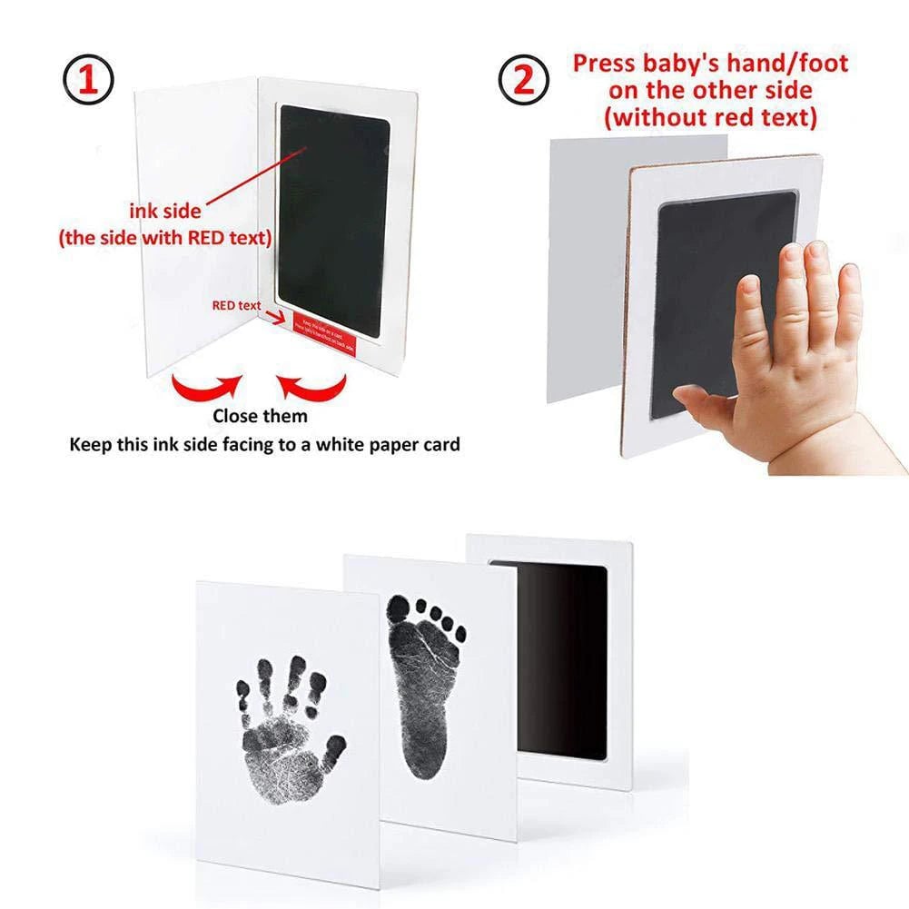 Ink Pad Kit for Pet Paw Prints & Baby Handprints - Safe DIY