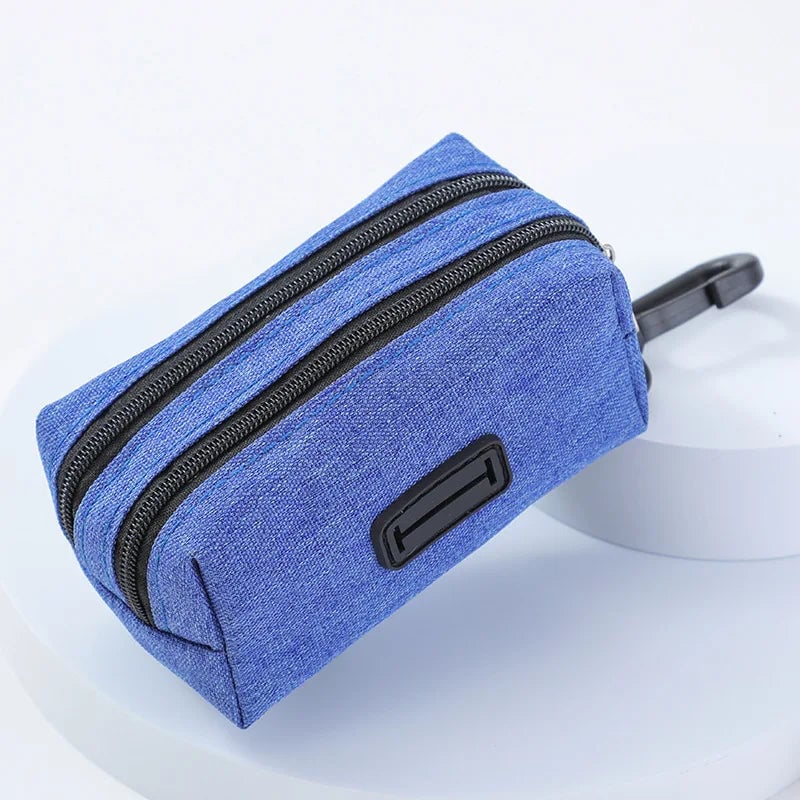 Portable Dog Poop Bag Holder Dispenser with Treat Storage Pet Waste