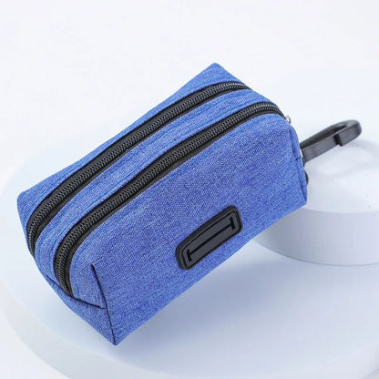 Portable Dog Poop Bag Holder Dispenser with Treat Storage Pet Waste