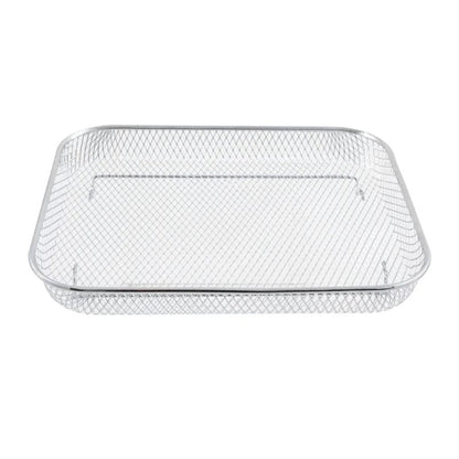 Stainless Steel Air Fryer Basket Oven Crisper Tray Large Capacity