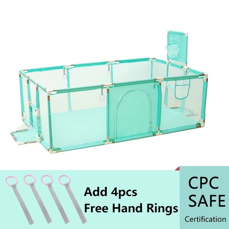 Large Indoor Baby Playpen Safety Barrier Fence Corralito Groundbox