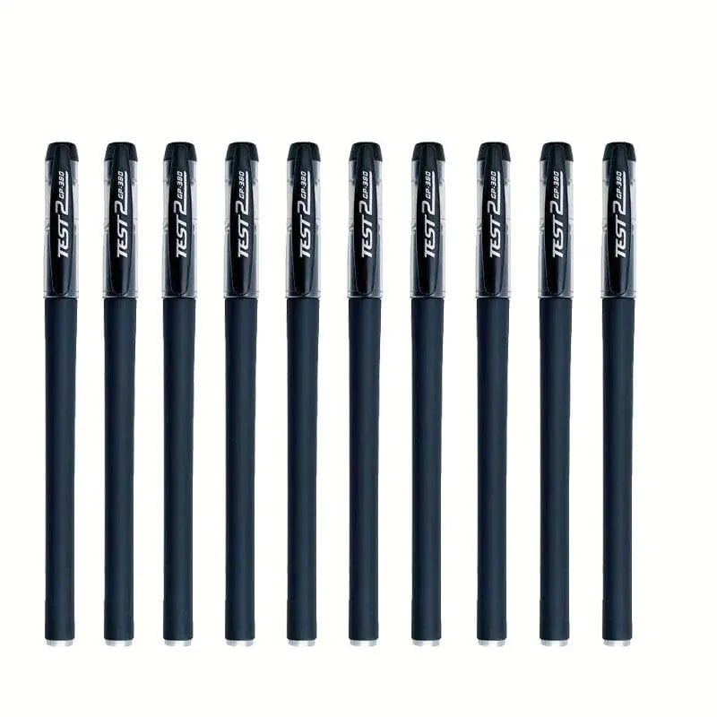 10pcs Gel Pen Set - Smooth Writing Pens for Students & Office Use