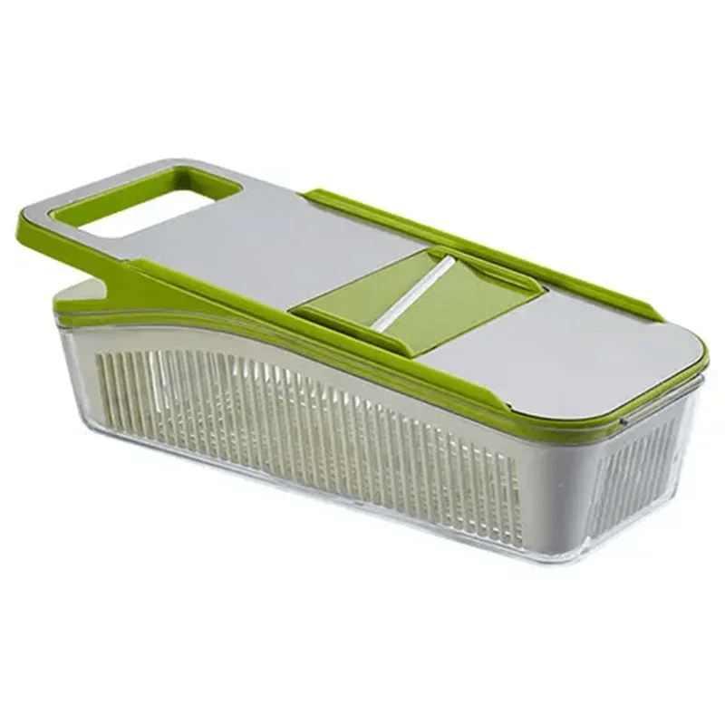 Multifunctional Vegetable Chopper Slicer Set with Basket Grid Cutter