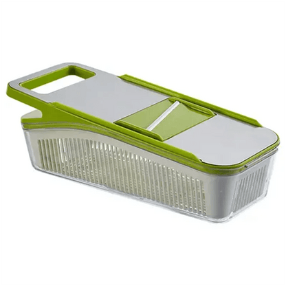Multifunctional Vegetable Chopper Slicer Set with Basket Grid Cutter