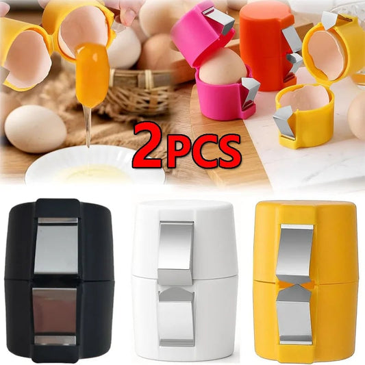 Portable Egg Shell Opener & Beater Separator Kitchen Baking Tool