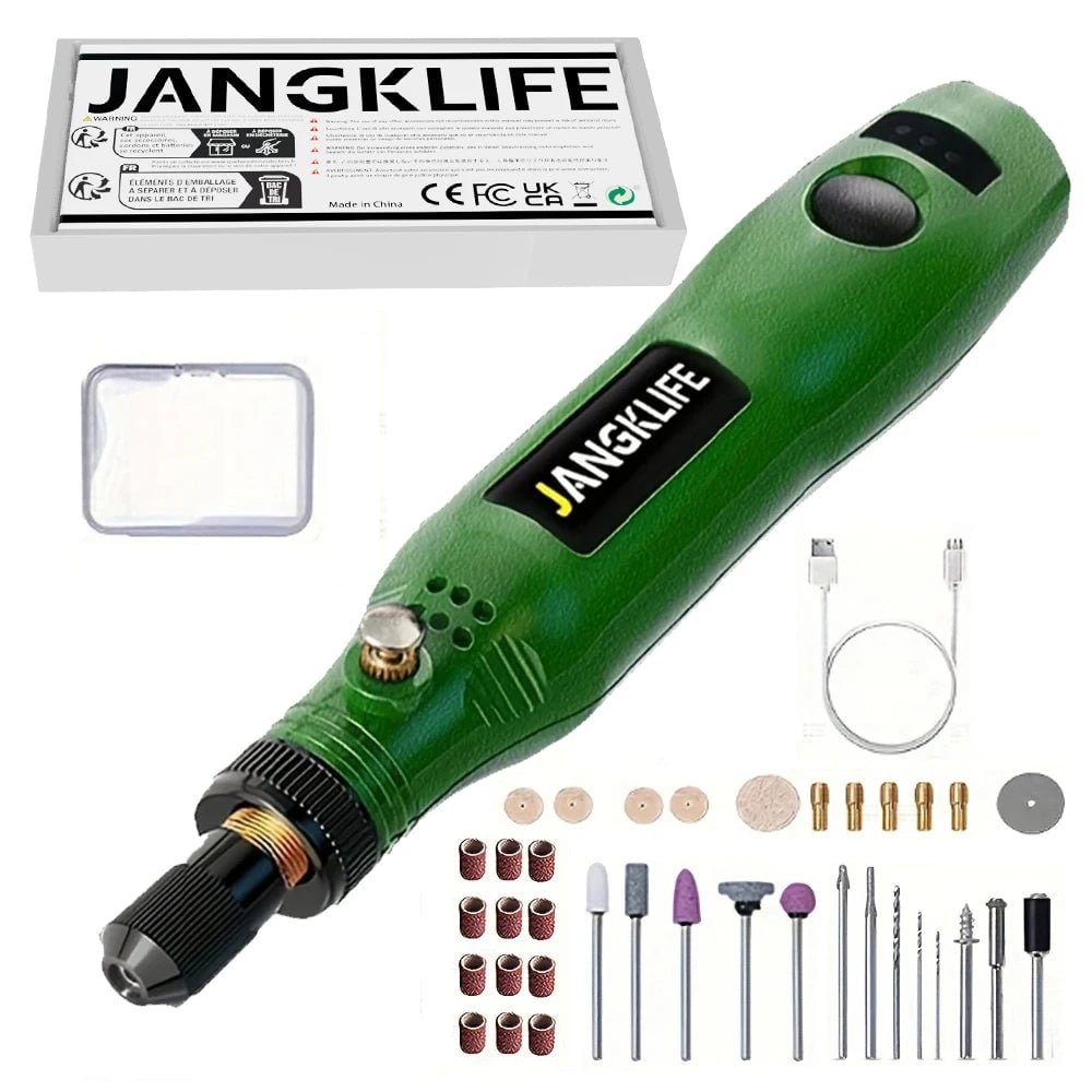 USB Cordless Rotary Tool Kit - Engraving Pen for Jewelry Metal Glass