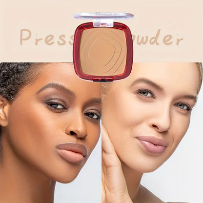 24H Matte Pressed Powder Foundation - Full Coverage Oil Control
