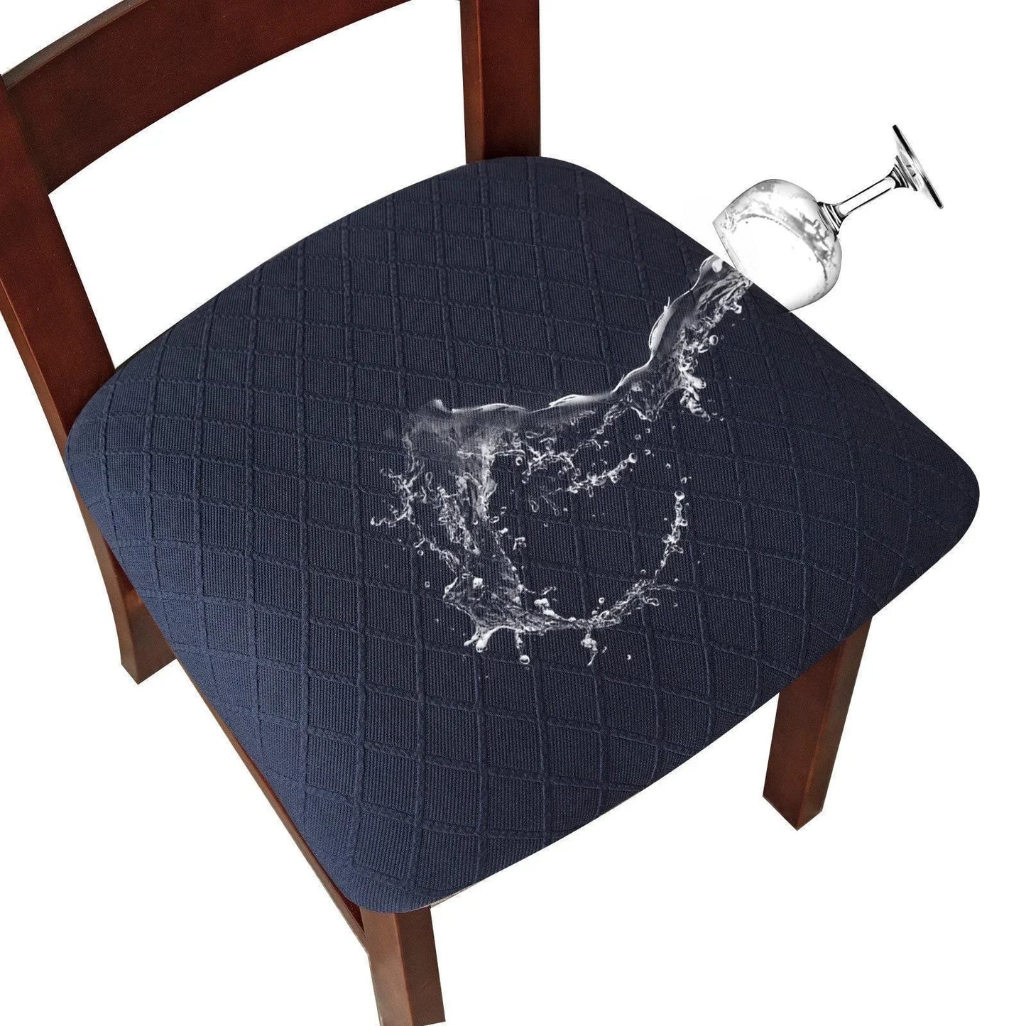 Waterproof Elastic Dining Chair Seat Covers - Removable Washable