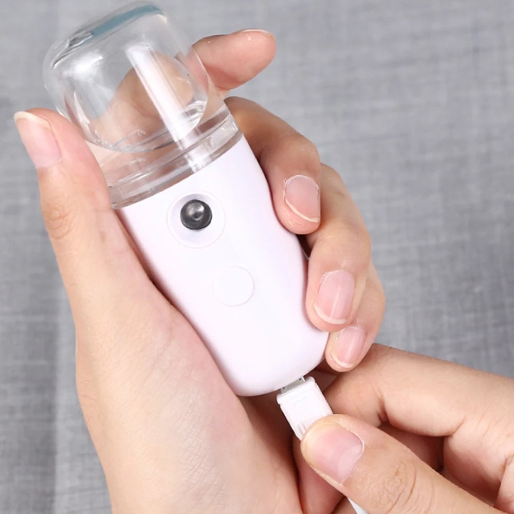 Portable Nano Steam Face Humidifier - USB Rechargeable Beauty Device