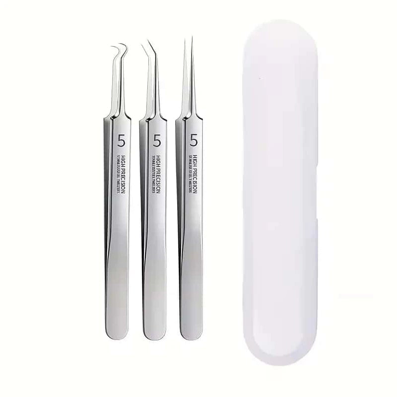 8-Piece Stainless Steel Acne Extraction Tool Kit - Professional
