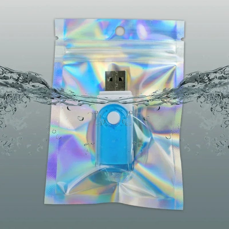 Holographic Laser Sealing Bags - Resealable Food Candy Jewelry