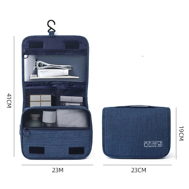 Oxford Fabric Waterproof Hanging Travel Toiletry Organizer Bag