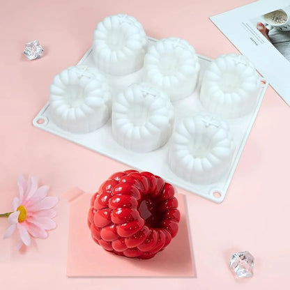 Silicone Mousse Cake Mold - Multi-Fruit Design Baking Tool