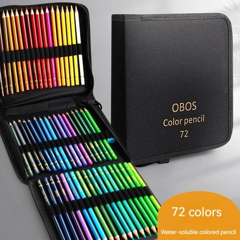 Professional Colored Pencils Set 200/120/72/48 Oil Watercolor Art
