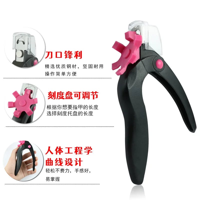 U Shaped Stainless Steel Nail Clipper False Tips Trimmer Manicure