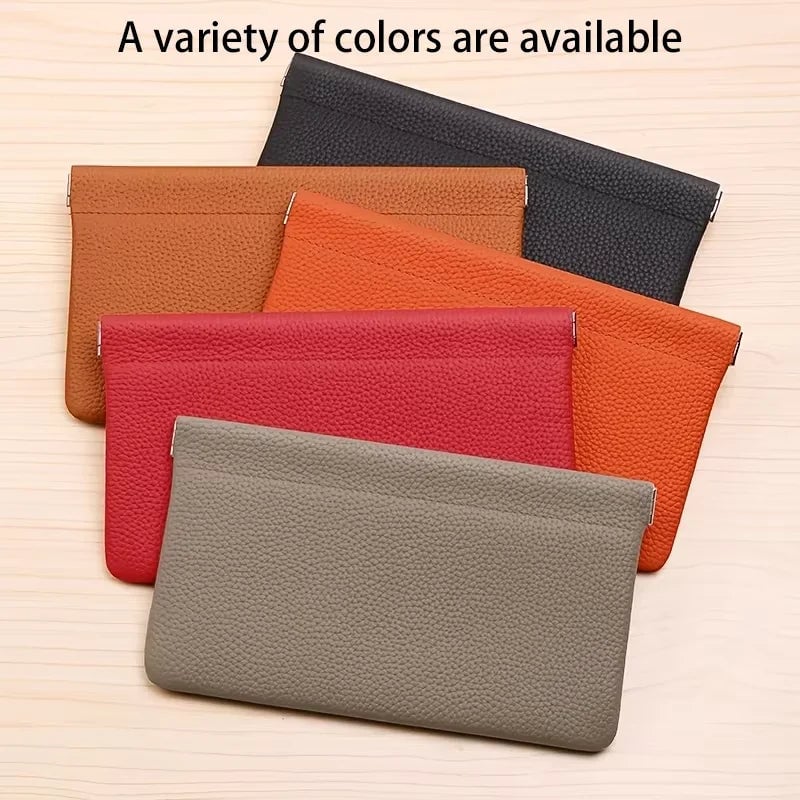 PU Leather Document Holder Wallet - Passport License Storage Organizer