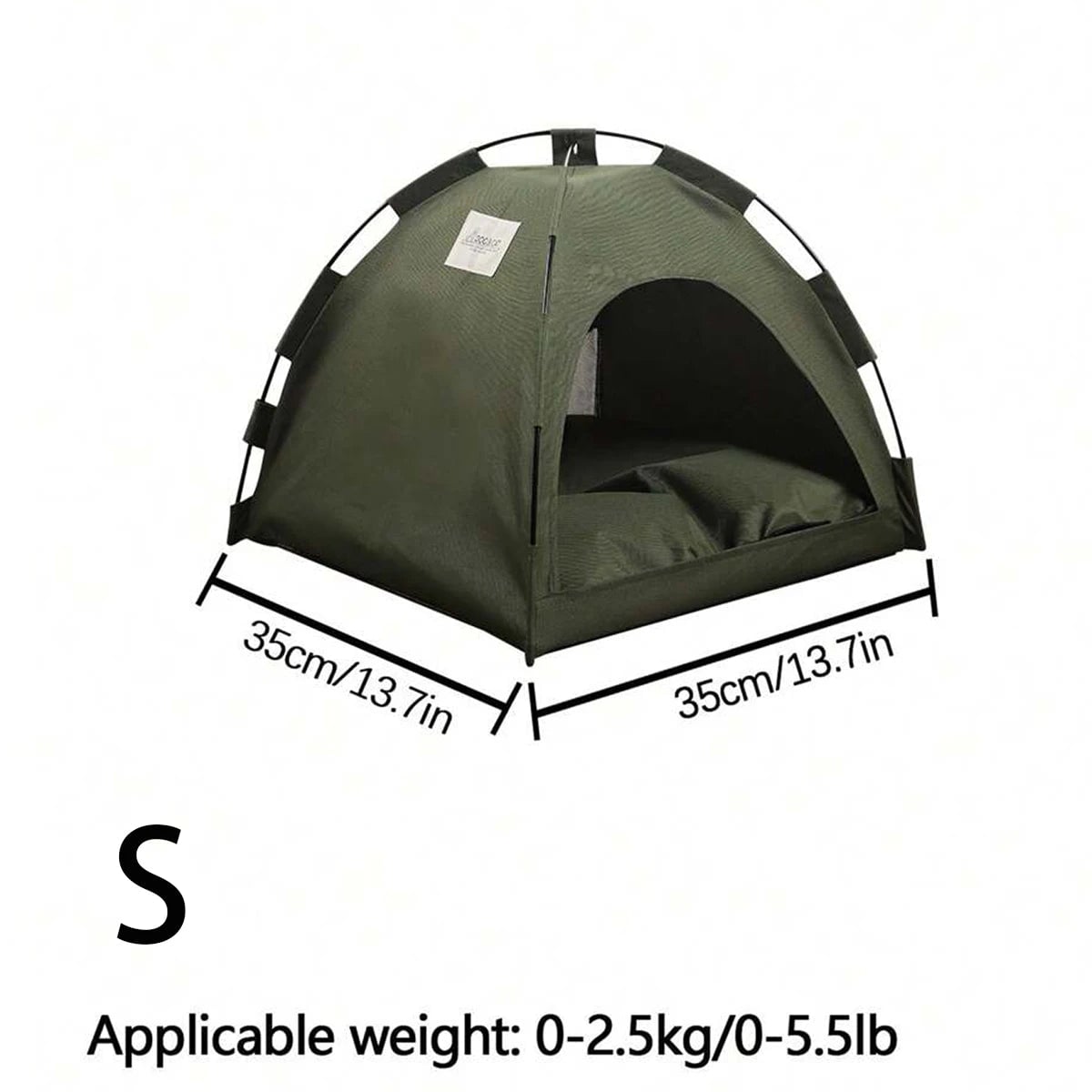 Foldable Pet Tent Bed - Enclosed Portable Dog Cat House Indoor