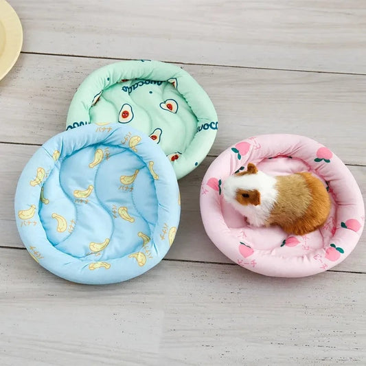 Circular Soft Pet Sleep Mat - Small Animal Bed Pad Hamster Hedgehog