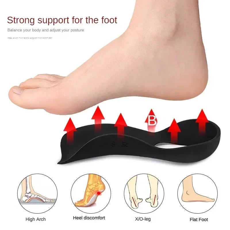 Orthotic Arch Support Insoles for Flat Feet O-Legs Plantar Fasciitis