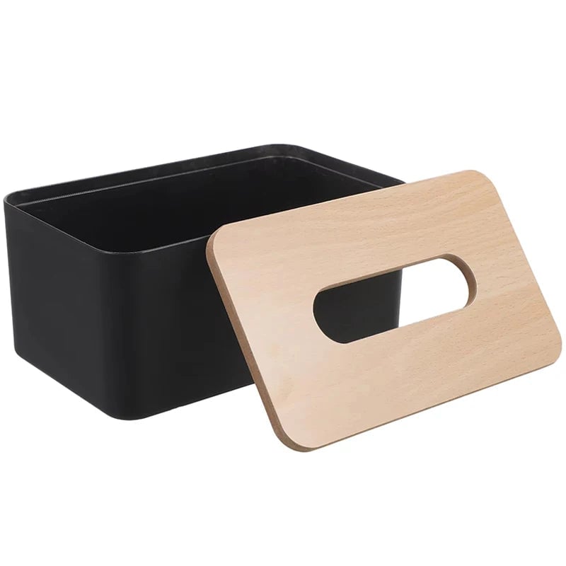 Detachable Plastic Kitchen Tissue Box Rectangle Minimalist Design
