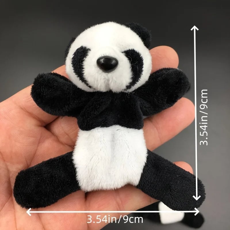 Soft Plush Panda Magnet - Oval Fabric Whiteboard Fridge Organizer