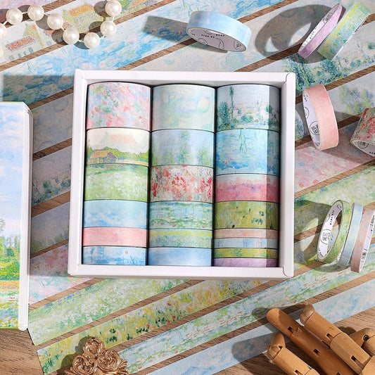 20 Rolls Vintage Garden Washi Tape Set 2M Each Scrapbook Journal